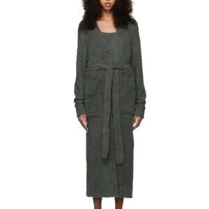 SKIMS Grey Cozy Knit Rober cardigan duster